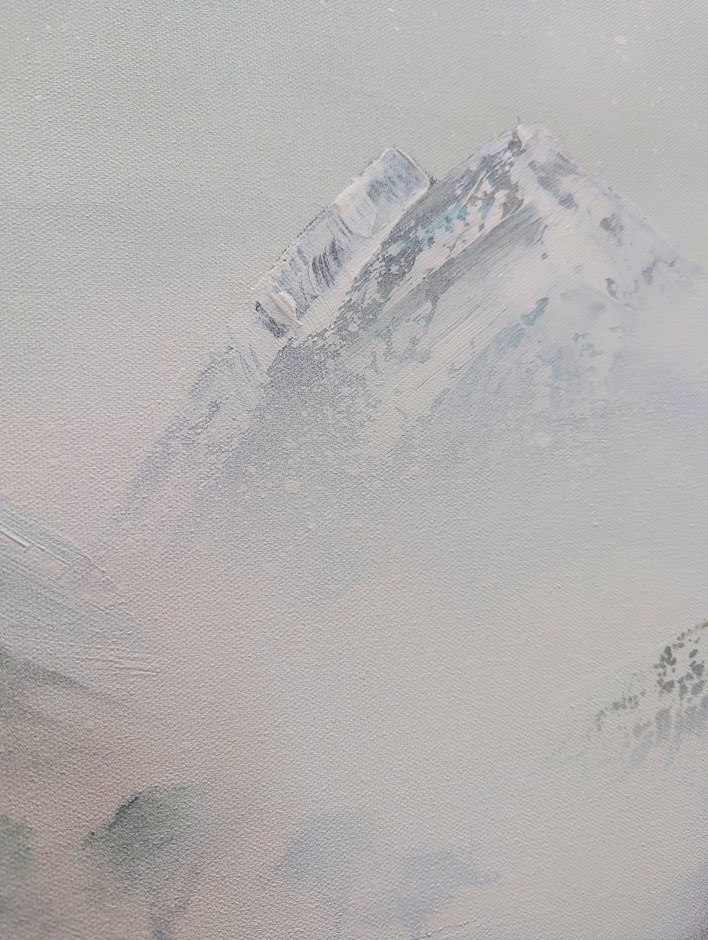 (Reserved) Frosty Mountains (100x50x3cm)