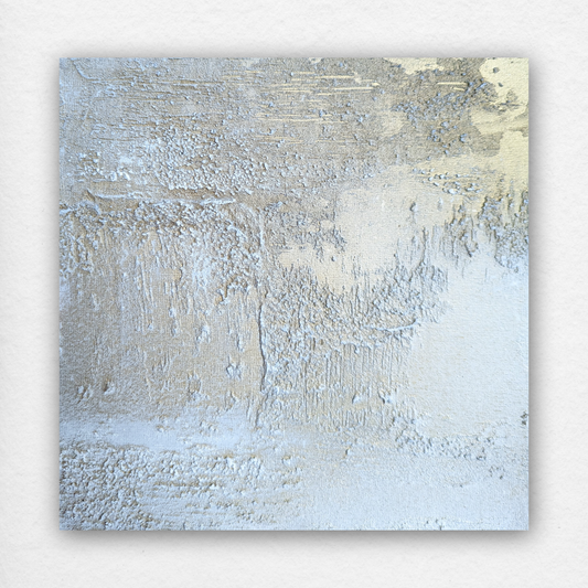 Tempête de sable dorée. - 20x20 - abstract painting
