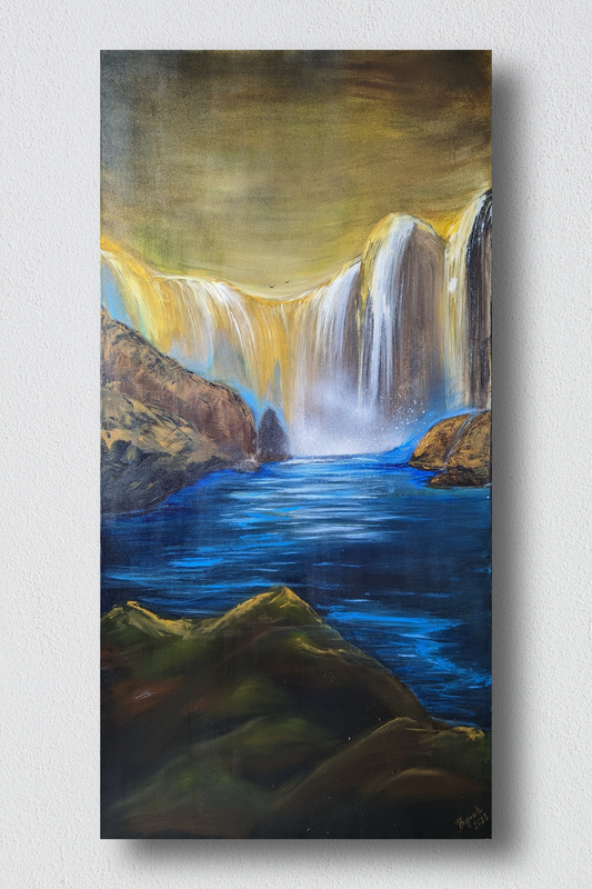 Contrasted Waterfalls - 100x50x3